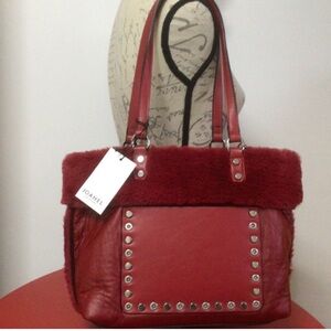 NEW Joanel Cosy Week End Tote Red